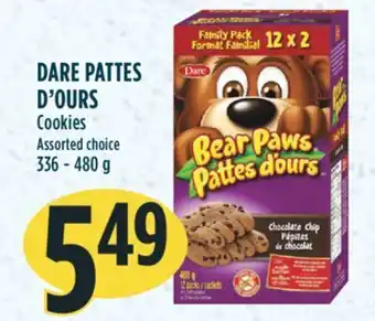 Marché Adonis Dare pattes d'ours cookies offer