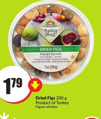 FreshCo Dried figs 200 g product of turkey offer