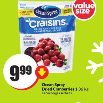 FreshCo Ocean spray dried cranberries 1.36 kg offer