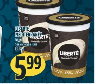Marché Adonis Liberté méditerranée yogurt offer