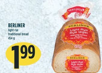 Marché Adonis Berliner light rye traditional bread offer