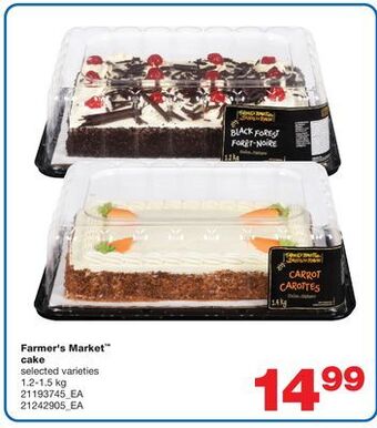 Wholesale Club Farmer's market™ cake, 1.2-1.5 kg offer