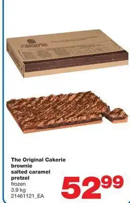 Wholesale Club The original cakerie brownie salted caramel pretzel, 3.9 kg offer