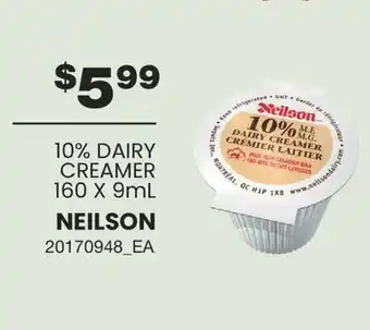 Wholesale Club Neilson 10% dairy creamer, 160 x 9ml offer