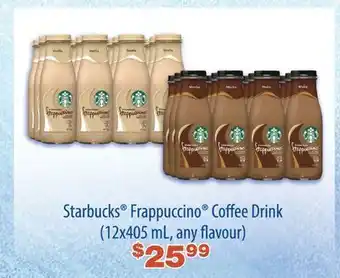 Wholesale Club Starbucks® frappuccino® coffee drink, 12x405 ml offer
