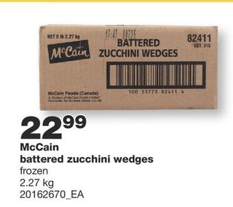 Wholesale Club Mccain battered zucchini wedges, 2.27 kg offer