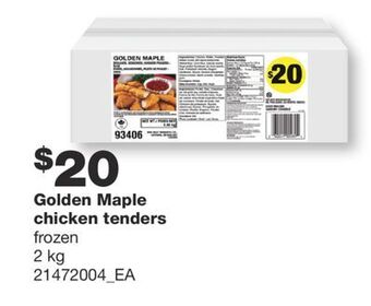 Wholesale Club Golden maple chicken tenders, 2 kg offer