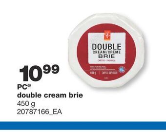 Wholesale Club Pc® double cream brie, 450 g offer