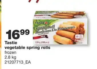 Wholesale Club Tastie vegetable spring rolls, 2.8 kg offer