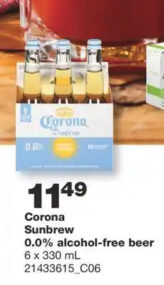Wholesale Club Corona sunbrew 0.0% alcohol-free beer, 6 x 330 ml offer