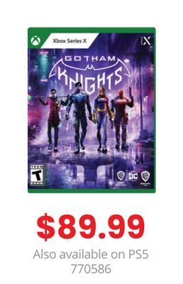 GameStop Gotham knights by warner bros games xbox series x offer