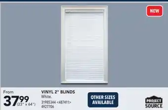RONA Project source vinyl 2" blinds (23" x 64") offer