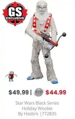 GameStop Star wars black series holiday wookie by hasbro offer