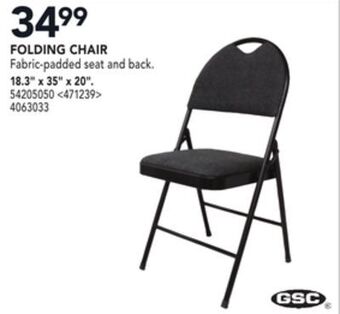 RONA Gsc folding chair 18.3" x 35" x 20" offer