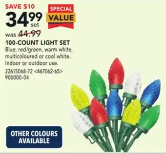 RONA 100-count light set offer