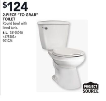 RONA Project source 2-piece "to grab" toilet offer
