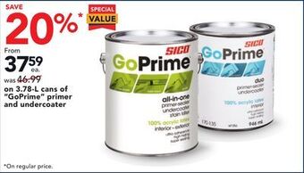 RONA Sico 3.78-l cans of "goprime" primer and undercoater offer