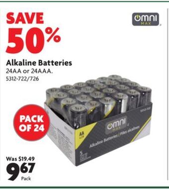 Home Hardware Alkaline batteries offer