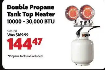 Home Hardware Double propane tank top heater offer