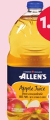 Giant Tiger Allen's apple juice offer