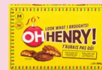 Giant Tiger Oh henry! clusters bars offer