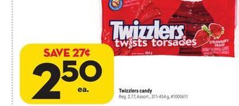 Giant Tiger Twizzlers candy offer