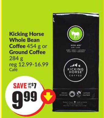 Chalo FreshCo Kicking horse whole bean coffee 454 g or ground coffee 284 g offer