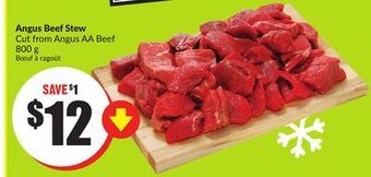 Chalo FreshCo Angus beef stew cut from angus aa beef 800 g offer