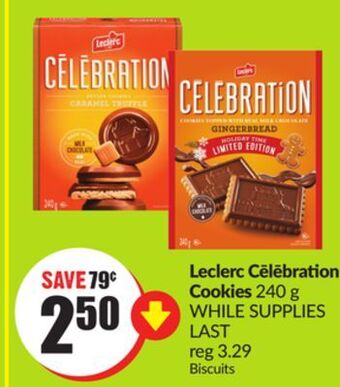 Chalo FreshCo Leclerc cēlēbration cookies 240 g offer