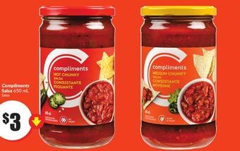 Chalo FreshCo Compliments salsa 650 ml offer