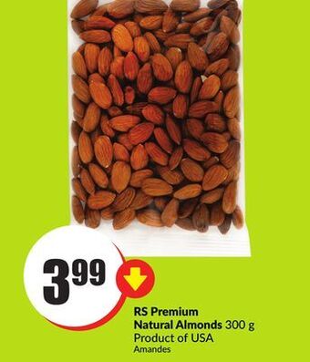 Chalo FreshCo Premium natural almonds 300 g product of usa offer