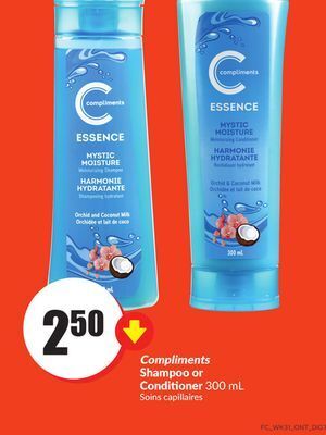 Chalo FreshCo Compliments shampoo or conditioner 300 ml offer