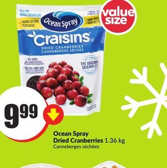 Chalo FreshCo Ocean spray dried cranberries 1.36 kg offer