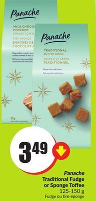 Chalo FreshCo Panache traditional fudge or sponge toffee 125-150 g offer