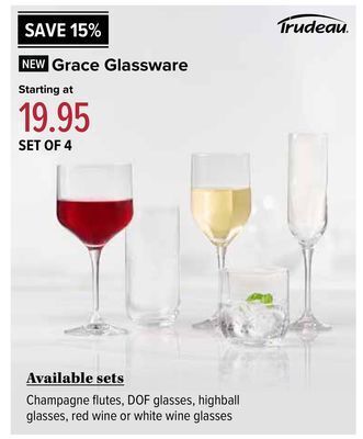 Linen Chest Grace glassware offer
