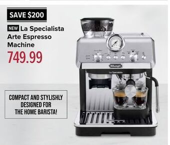 Linen Chest La specialista arte espresso machine offer