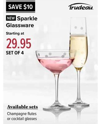 Linen Chest Sparkle glassware offer