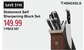 Linen Chest Statement self sharpening block set offer