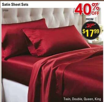 Oxford Mills Satin sheet sets offer