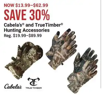 Cabela's® and truetimber® hunting accessories