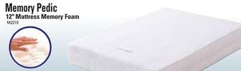 Oxford Mills Memory pedic 12" mattress memory foam offer