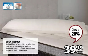 JYSK Body pillow offer