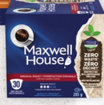 Walmart Maxwell house single-serve coffee pods 30s. offer