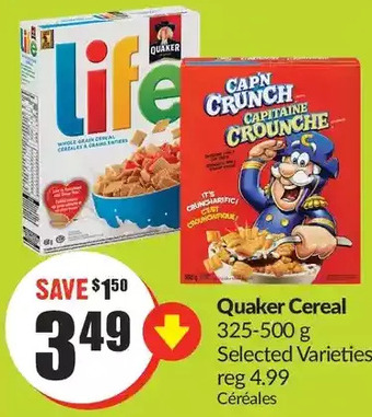 FreshCo Quaker cereal offer