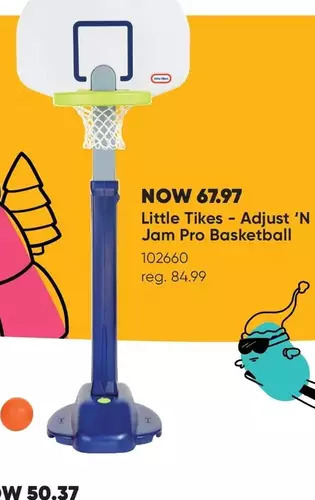 Toys R us Little tikes - adjust 'n jam pro basketball - r exclusive offer