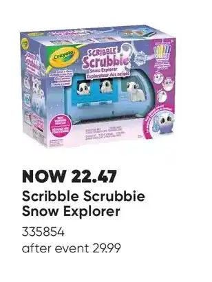 Toys R us Crayola - scribble scrubbie aric snow explorer offer