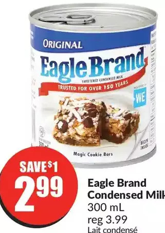 FreshCo Eagle brand condensed milk offer