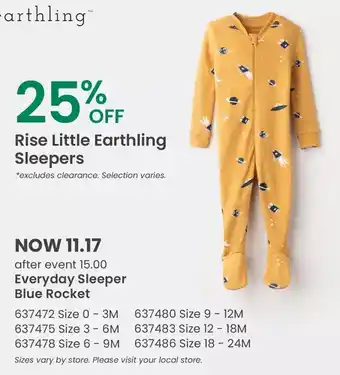 Babies 'R' Us Everyday sleeper blue rocket offer