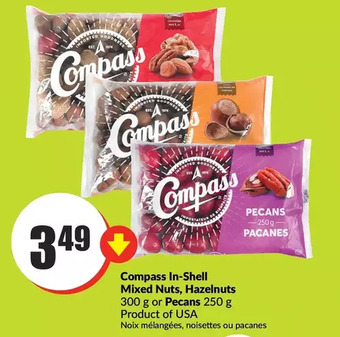 FreshCo Compass in-shell mixed nuts, hazelnuts or pecans offer