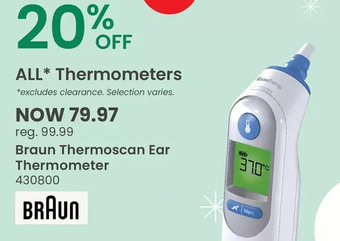 Braun thermoscan 7 ear thermometer with age precision